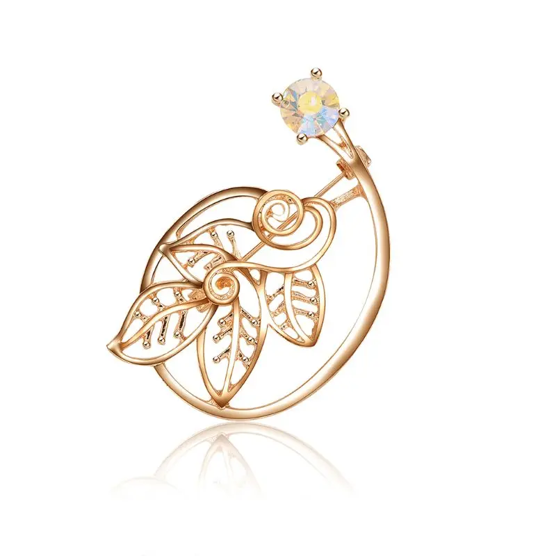 Цветок брошь палка женское платье орнамент растение птица булавки значок модная