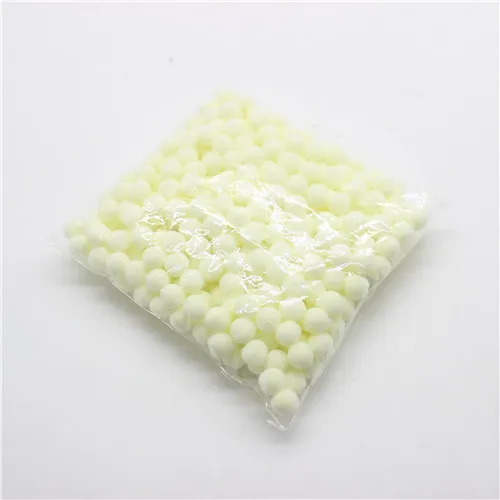 C 10 milk white Помпон 10 мм многоцветный мех плюшевый шар для поделок DIY мягкий Свадебный венок украшение дома Одежда для шитья на ткани игрушки аксессуары - Цвет: C 10 milk white