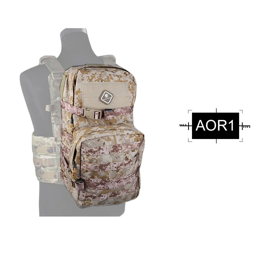AOR1 EMERSONGEAR Модульный Пакет 2.5L гидратация пакет сумка штурмовой Molle рюкзак для военного пейнтбола EM5816 - Цвет: AOR1