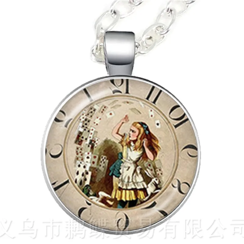 A Mad Tea вечерние Hatter March Hare сказка Искусство Классическая Подвеска на ожерелье