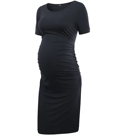 Комплект из 3 предметов женское платье для беременных с рюшами по бокам