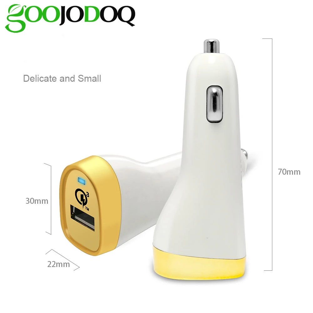 Usb Автомобильное переходник для зарядного устройства quick charge 3 0 Для xiaomi samsung iphone