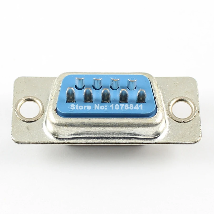 100 шт. D SUB 9 контактный женский припоя Тип разъем адаптера 2 ряда DB9F|l connector|row pin |