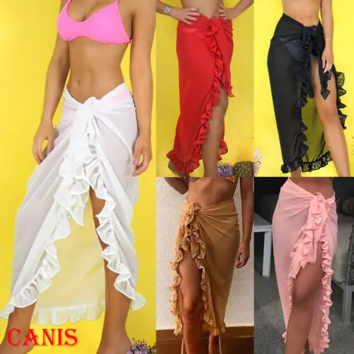 Летняя женская юбка с запахом и оборками в стиле бохо юбки туника неправильной