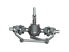 Front axle RBR/C 1:16 Урал обновление радиоуправляемые автомобили RC части автомобиля 6WD Моделирование RC Гусеничный военный грузовик тело собрать детские игрушки - Цвет: Front axle