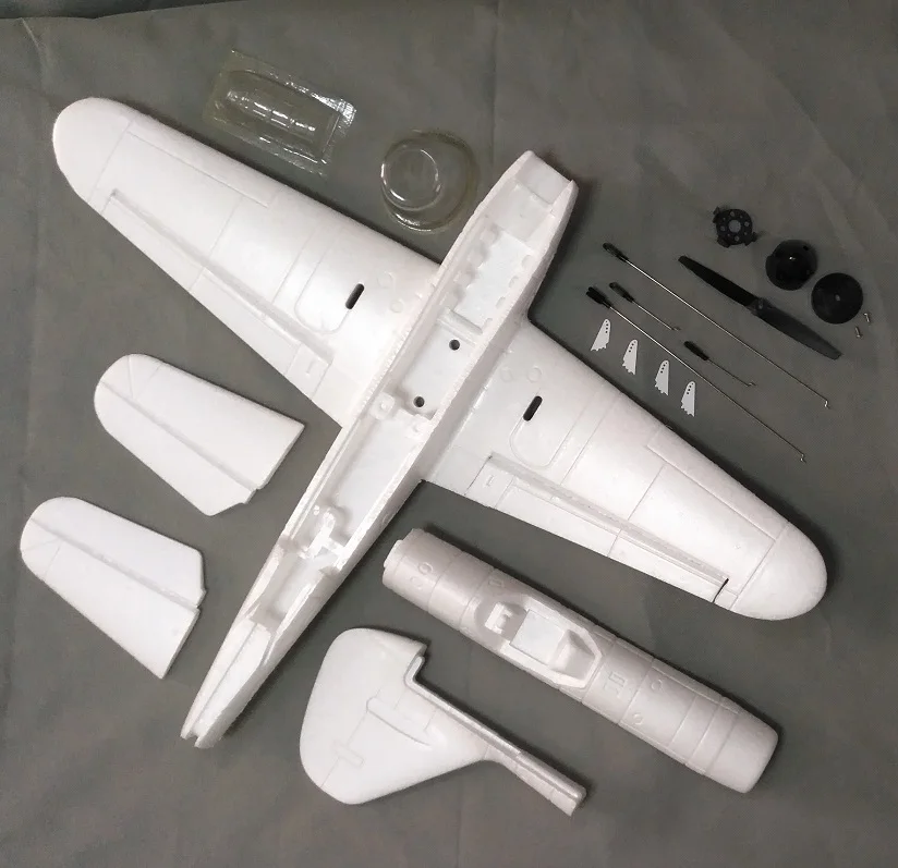 658 мм BF109 микро Радиоуправление Warbird в разобранном виде комплект - Цвет: Kit