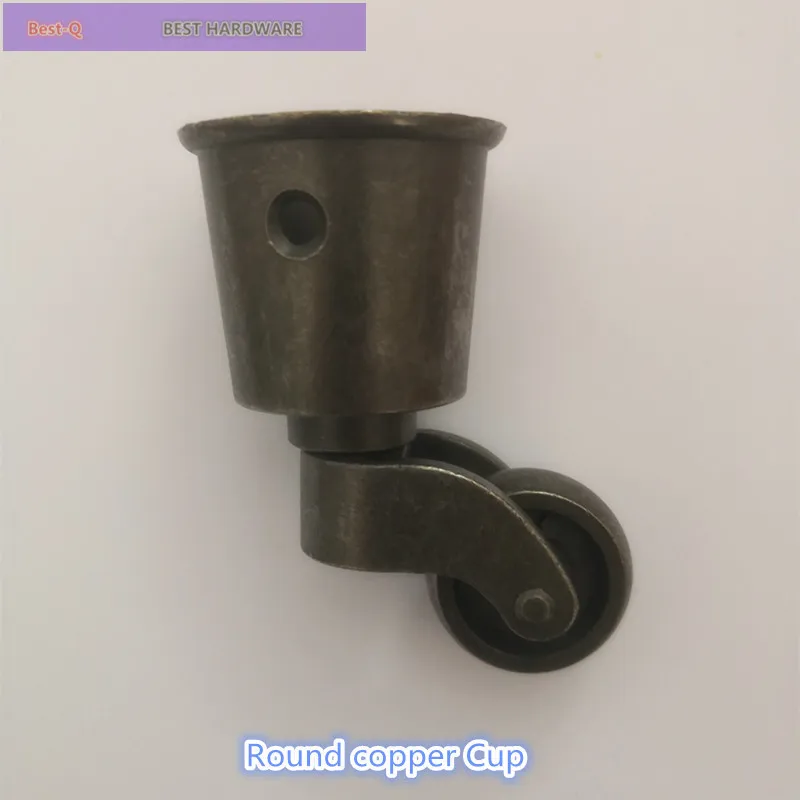 

Round copper Cup casters shelf sofa chair furniture caster wheel