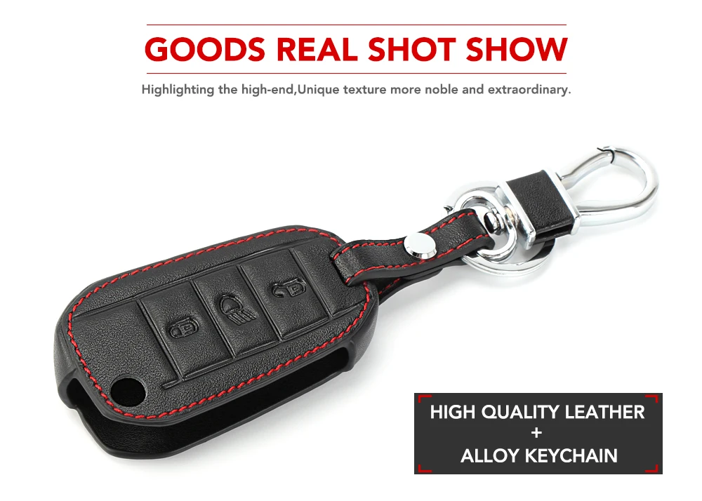Кожаный чехол для ключа автомобиля чехол для Citroen C4L кактус C5 C3 C6 C8 Picasso Xsara для peugeot 3008 308 RCZ 508 3 кнопки