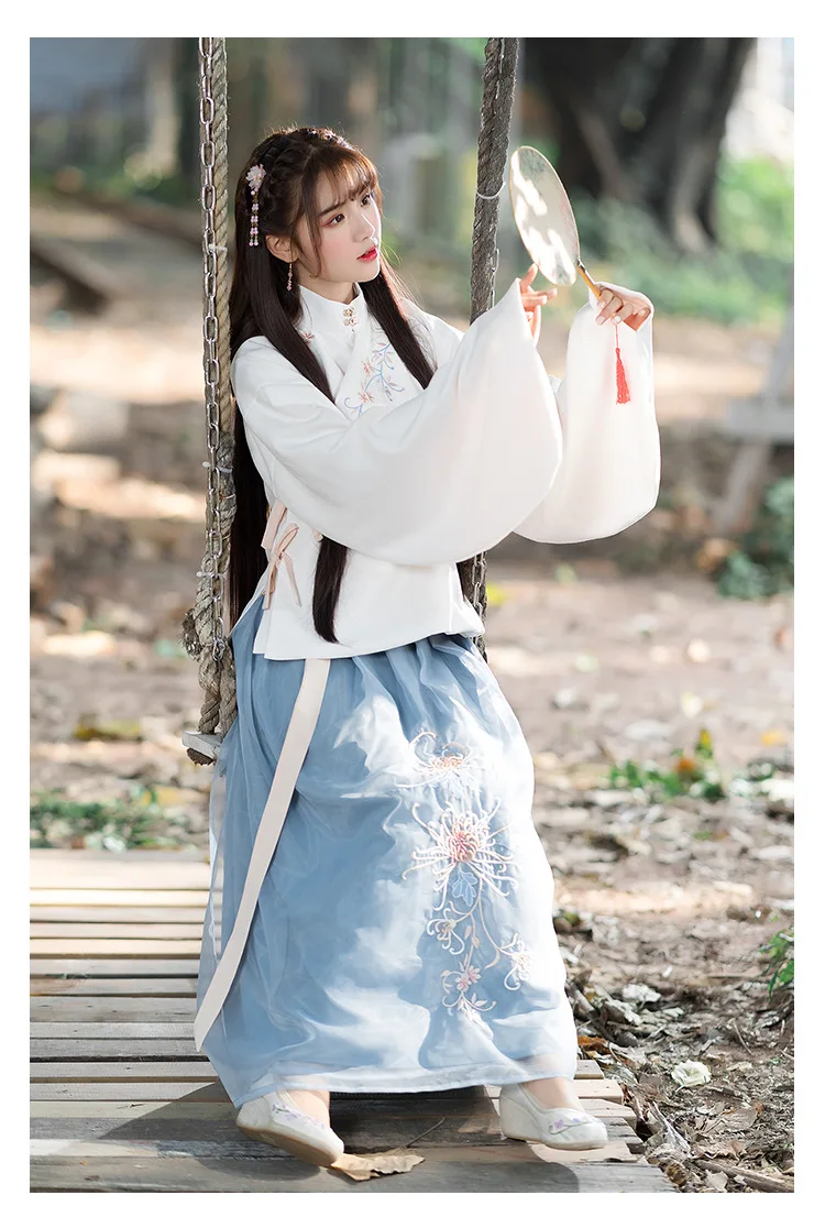 Китайское платье hanfu женское платье Чонсам традиционная китайская одежда для женщин китайская блузка Китайский костюм