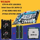 Корпус ПК HUANAN X79 процессор Материнская плата Xeon E5 2670 Оперативная память 8 ГБ (2*4G) DDR3 ECC REG видеокарта GTX760 2GD5 все испытания