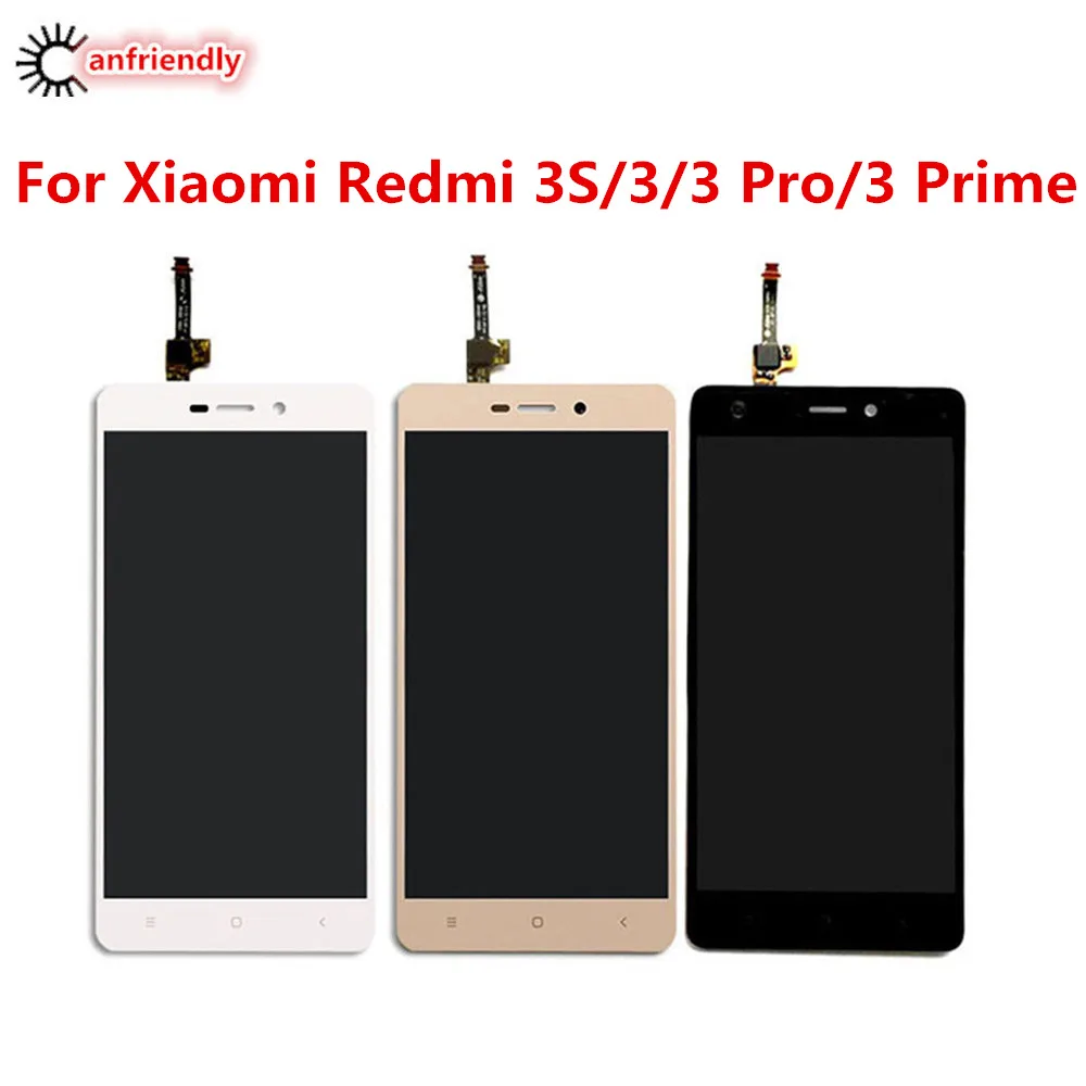 Ceny Dla Xiaomi Redmi 3/3 S/3 Pro/3 Prime Wyświetlacz LCD + Wymiana Ekranu Dotykowego Digitizer Montaż Dla Xiaomi Redmi 3 S Ekran Wyświetlacza