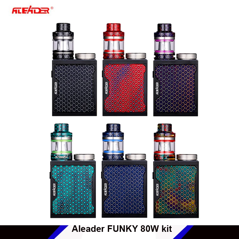 Новый оригинальный набор электронных сигарет Aleader Funky 80 Вт Vape 5-80 регулируемый