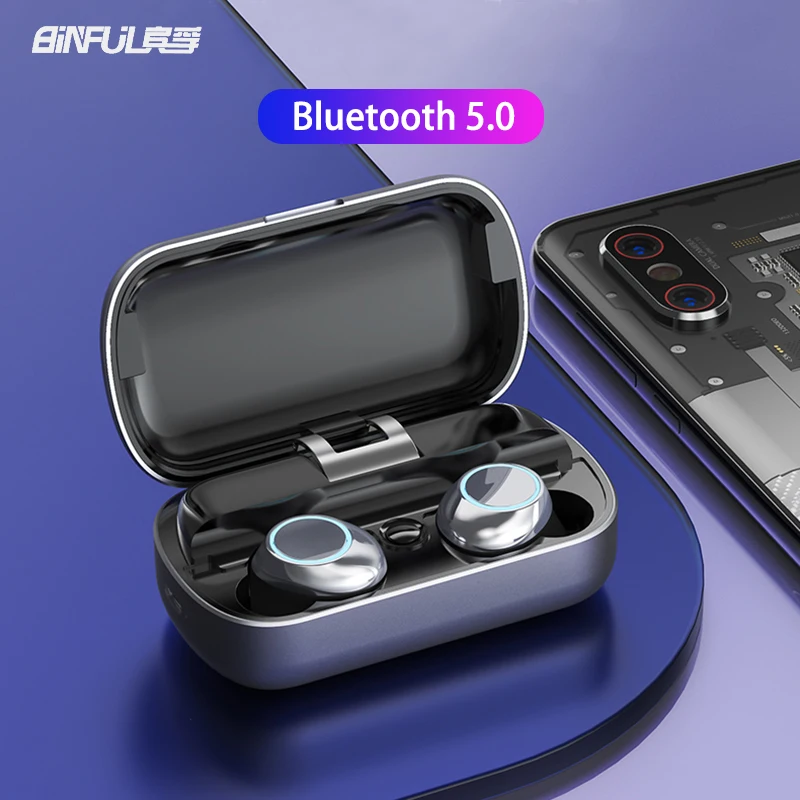 T7 графеновой батареи 6D стерео bluetooth наушники dual TWS вкладыши беспроводные Bluetooth