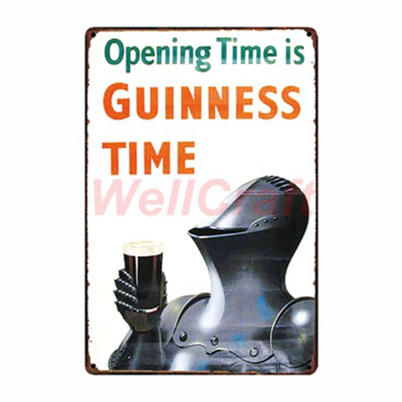 [WellCraft] Guinness металлический плакат настенная доска пивная роспись античный оловянный Знак подарок винтажное ремесло туристический сувенир FG-209 - Цвет: WA 2042