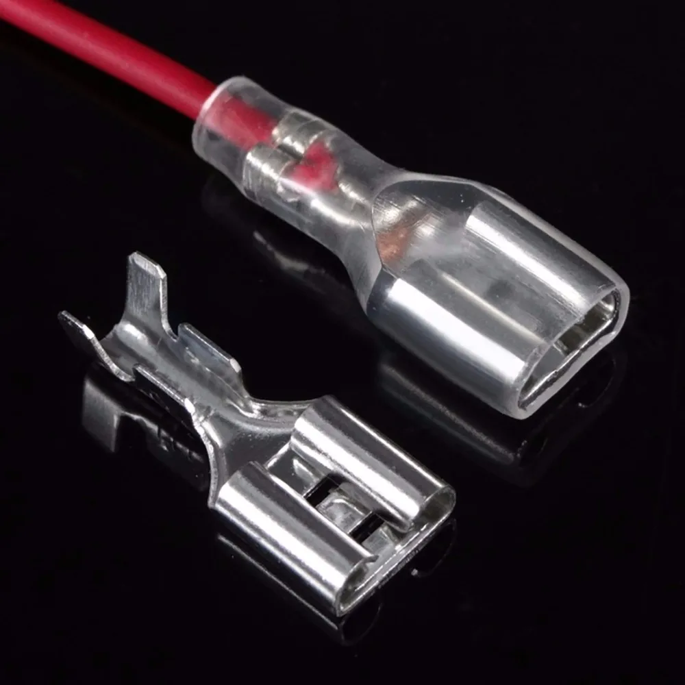 120 шт. разъем лопатка с изоляционными втулками|spade connector|female spade connectorconnector 6.3 |
