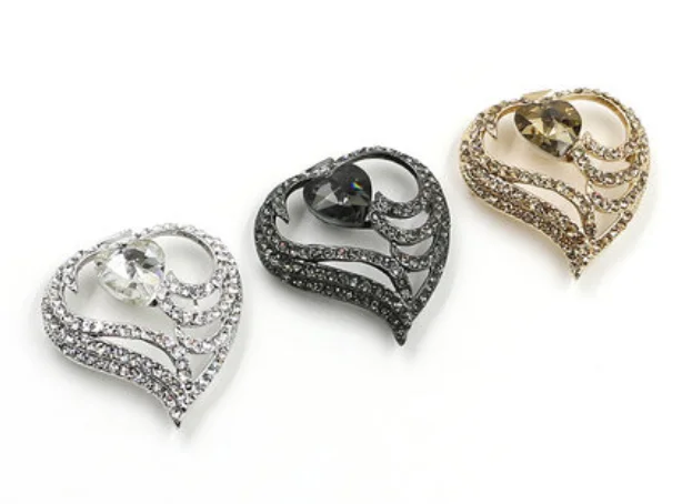 1 шт./лот модная комбинированная пряжка в форме сердца красивая застежка для