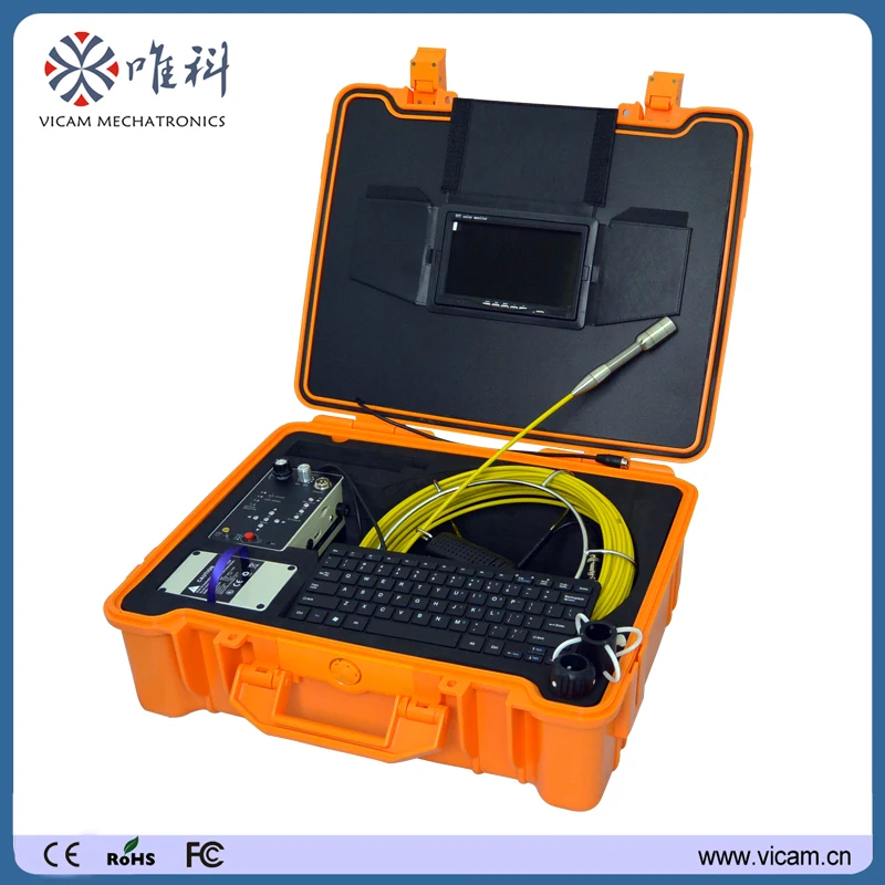 Подводная камера для осмотра труб из стекловолокна с нажимным стержнем 40