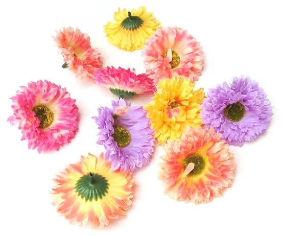 2016 Ping daisy chrysanthemum flowers simulation silk flower hair clips accessories diy hat clothes decorative head | Дом и сад