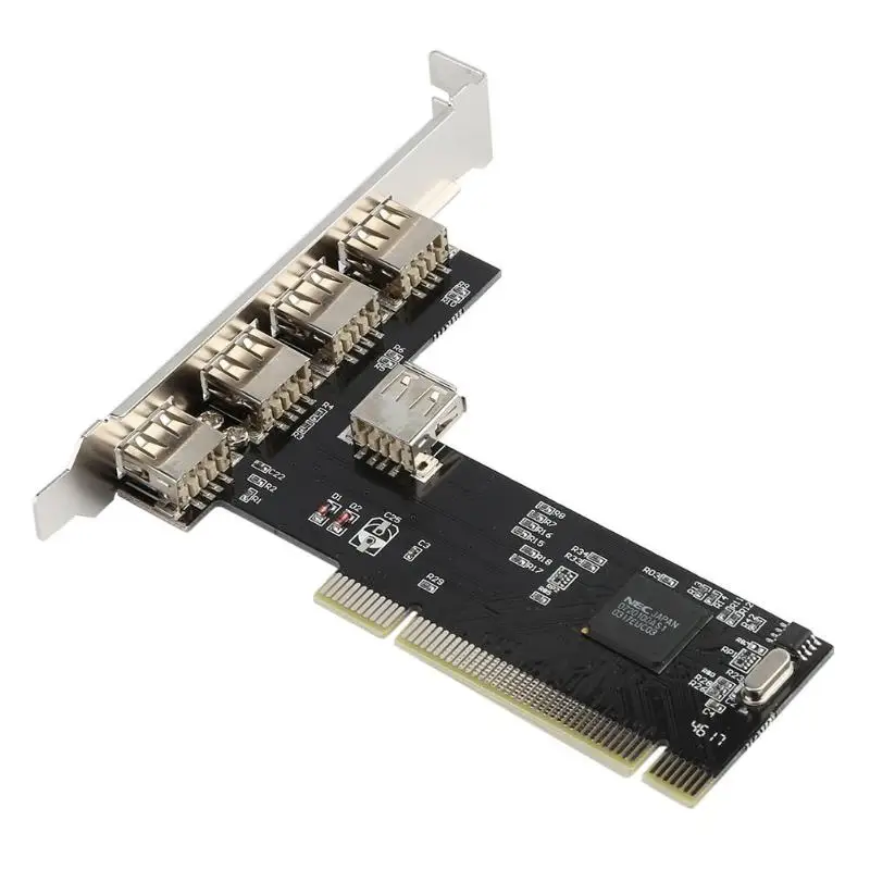 4 портовый PCI E на USB 2 0 концентратор Express Расширительная карта адаптер быстрая