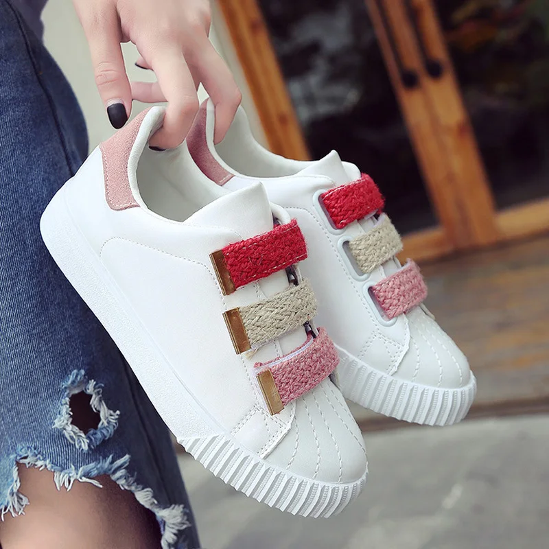 Женская обувь летние Для женщин дышащие кроссовки Дамская новые белые туфли из