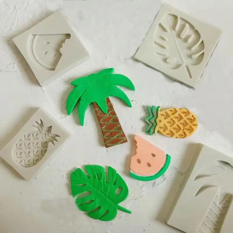 Turtle leaf tropical fruit Silicone Mold Fondant Molds DIY Cake Decorating Tools Candy Resin Clay Chocolate Gumpaste Moulds | Дом и сад