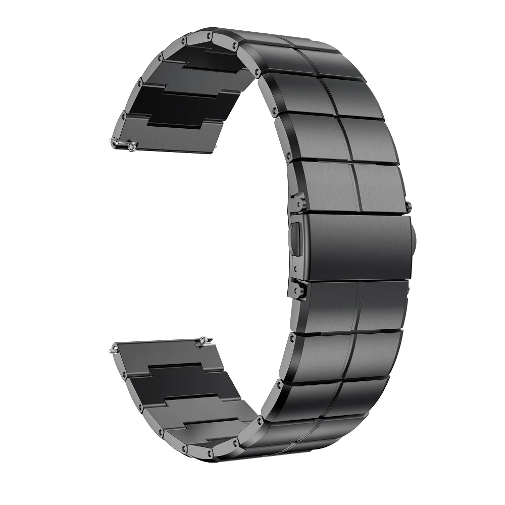 Black Ремешок из нержавеющей стали для samsung gear S3/S3 Frontier классический ремешок 22 мм ширина металлический ремешок для samsung Galaxy 46 мм ремешок для часов - Цвет ремешка: Black