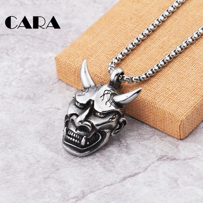 Прибытие 316L нержавеющая сталь рогатый дьявол кулон ожерелье мужские и женские