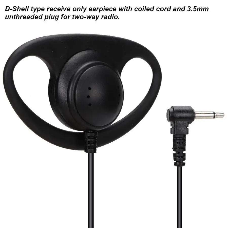 4 шт./компл. 3 5 мм прослушивание только D форма наушники гарнитура наушник крючок