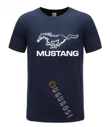 Футболка Мужская/женская с коротким рукавом модная тенниска FORD mustang однотонная