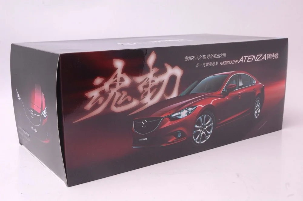 1:18 литья под давлением модель для Mazda 6 Atenza синий Седан сплав игрушечный автомобиль миниатюрная коллекция подарок MX5 MX