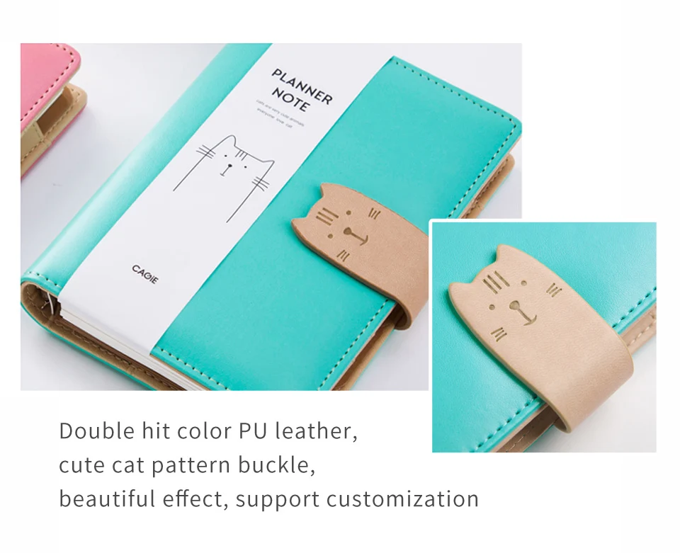 Bullet Journal Sketchbook Cat Kawaii спиральная записная книжка для путешественников a7 планировщик Мини карманный журнал a6 планировщик разделители