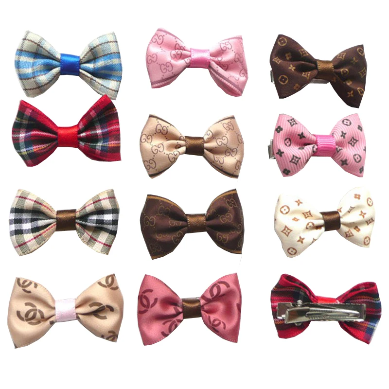 110 шт./лот милая заколка для волос с кошачьей головой и цветком собак Классическая