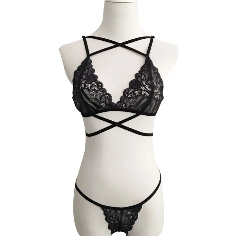 2018 женский сексуальный кружевной бюстгальтер прозрачный высокая талия стринги