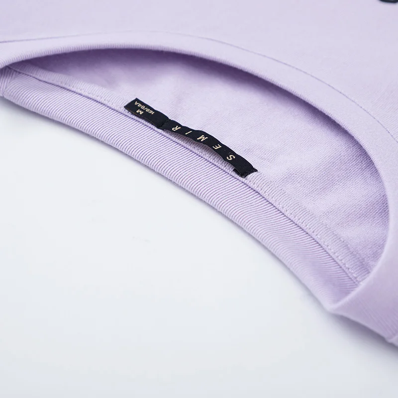 SEMIR футболка с коротким рукавом женская 2019 летняя новая длинная хлопковая