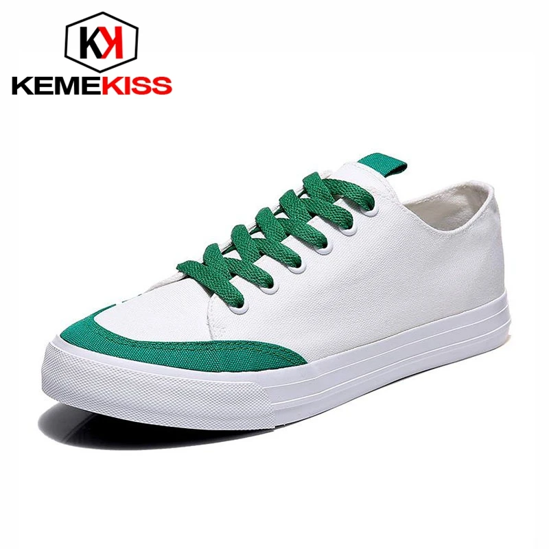 KemeKiss 4 Color Classic Men Flats Canvas Shoes Casual Lace Up Mixed Flat Soft Man Footwear Size 39-44 | Обувь