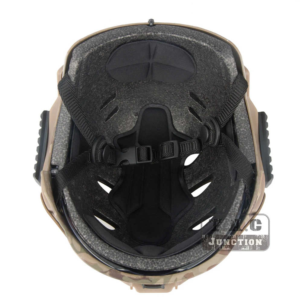 Emerson EXF Bump мягкий шлем w/Goggle Rail 2,0 монтажный нерегулярный Тактический шлем голова Защитная w/боковая рейка и NVG Shroud