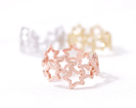 Модные кольца 10 шт./лот соединяемые с пентаграммой для женщин | Украшения и