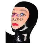 Новая латексная маска с капюшоном разных стилей для лица с открытой или завязкой на голову