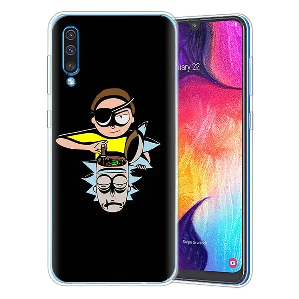 03 Рик и Морти рассольник силиконовые чехлы для samsung Galaxy A71 A51 A90 5G A10 A30 A40 A50 A70 A6 A7 A8+ A9 M30 M50 мягкий чехол из ТПУ - Цвет: 03