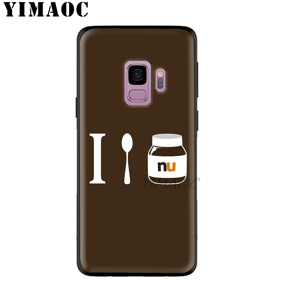 YIMAOC Nutella Шоколадный Мягкий ТПУ силиконовый чехол для Samsung Galaxy S10 S10e S9 S8 Plus S7 S6 Edge &amp