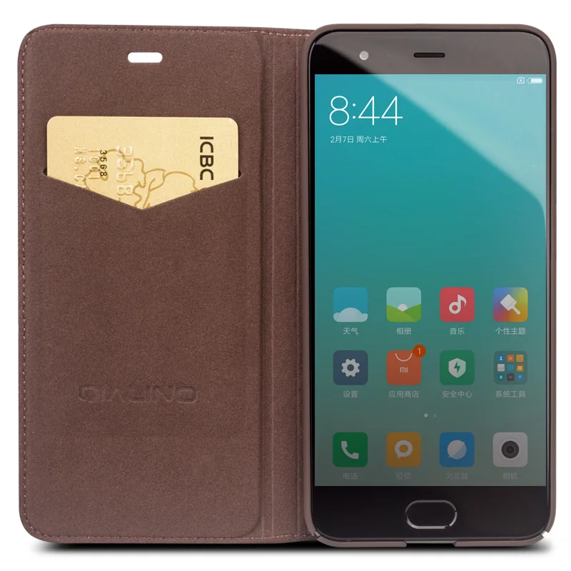 QIALINO кожаный чехол для Xiaomi Mi6 Mi 6 роскошный Ультратонкий книжка ручной работы из