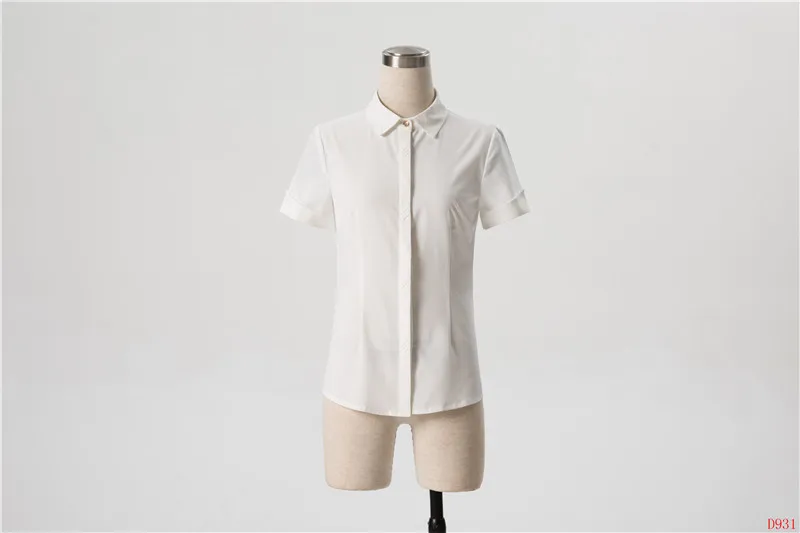 Летние Деловые женские белые блузки деловые костюмы с юбкой и топом из 2