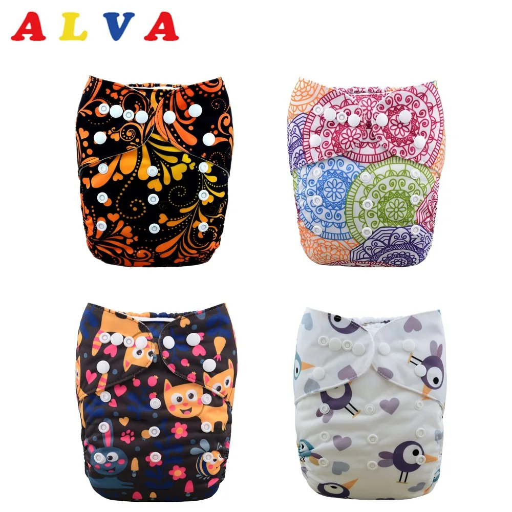 U pick Alvababy многоразовая полотняная пеленка моющаяся карманная ткань подгузник С 1 шт. вставка из микрофибры
