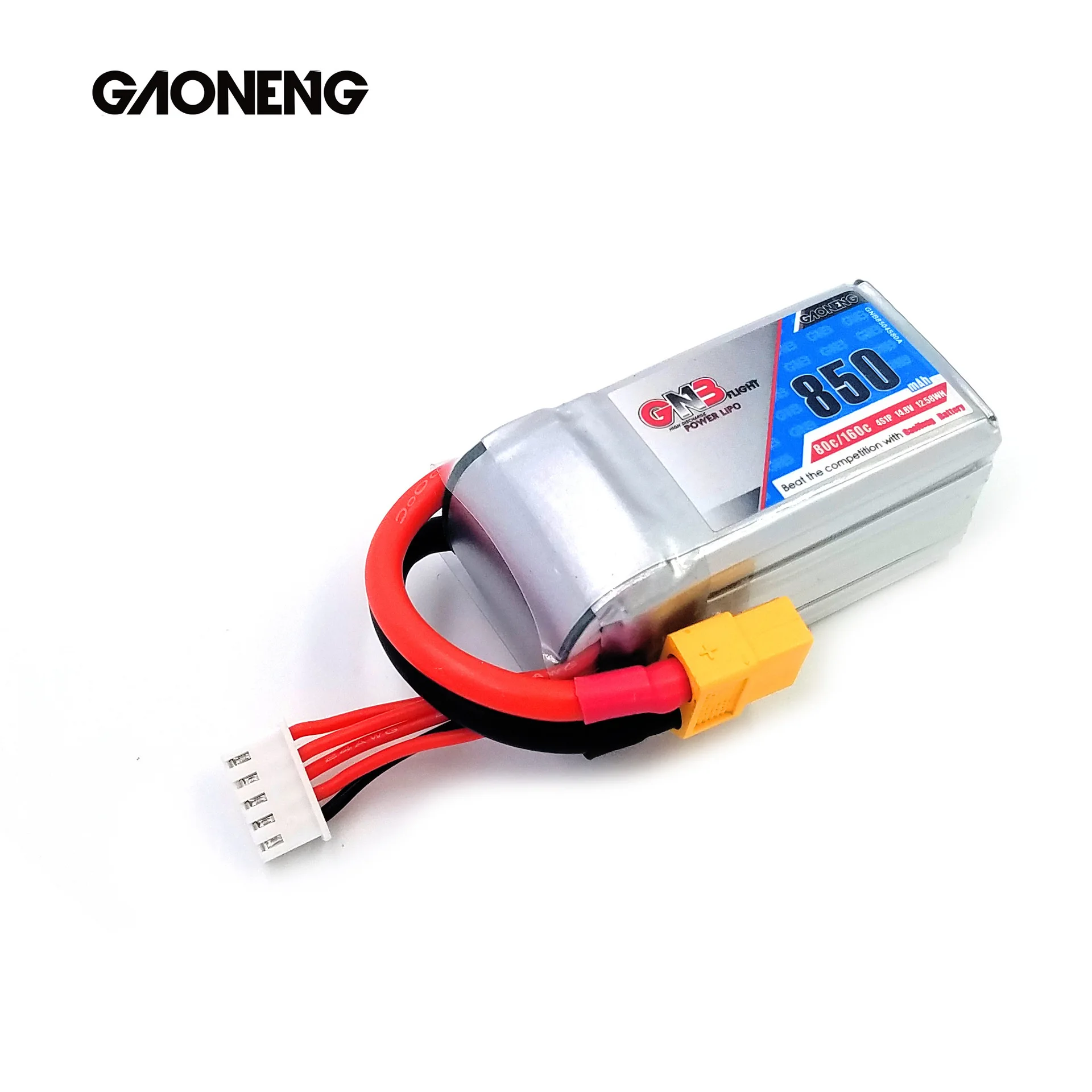 2 шт Gaoneng GNB 14,8 V 850mAh 4S 80C/160C Lipo батарея XT60 XT30 для микро бесщеточный FPV Racing BetaFPV Дрон Квадрокоптер