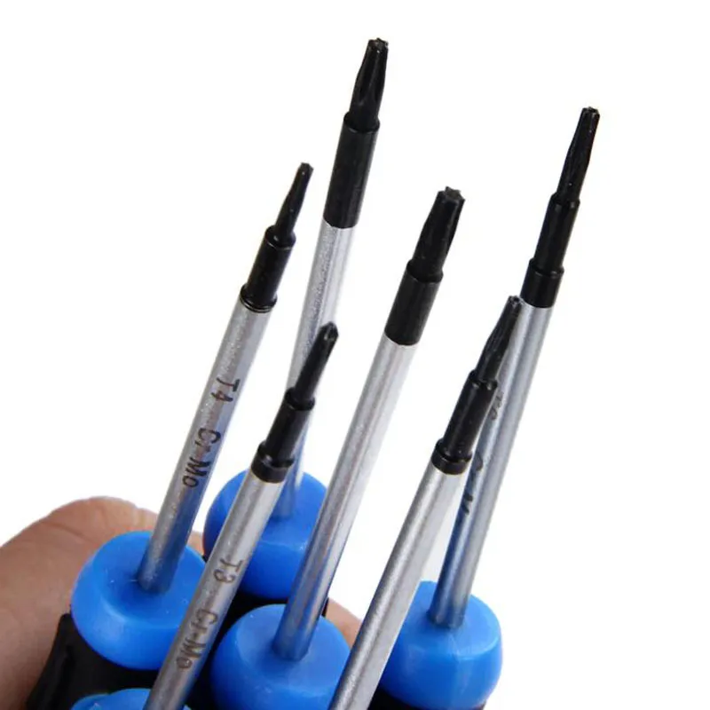 1 шт.) Прецизионная отвертка T3 T4 T5 T6 T7 T8 CRV стальные отвертки Torx магнитный наконечник инструмент для ремонта шестигранный Отвертка Ручной инструмент