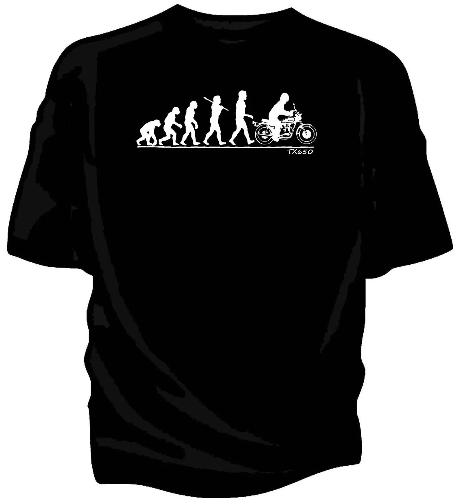 

Brand Men Summer Listing Fashion Evolution of Man,Classic Japanese Motorcycle Fans Tx650 Classic Motorcycle Cotton Shirts