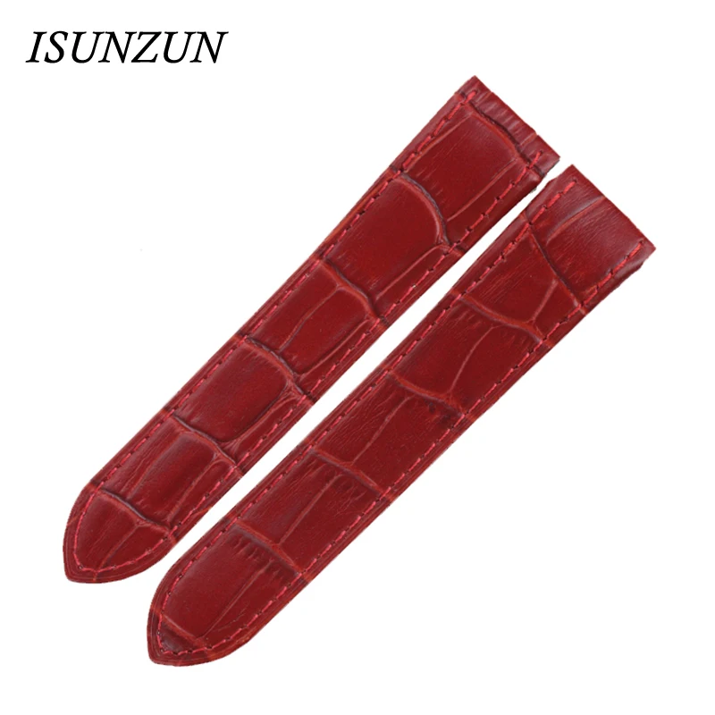 Мужские часы ISUNZUN 20 см 23 ремешок для часов Картье Santos100 из натуральной кожи