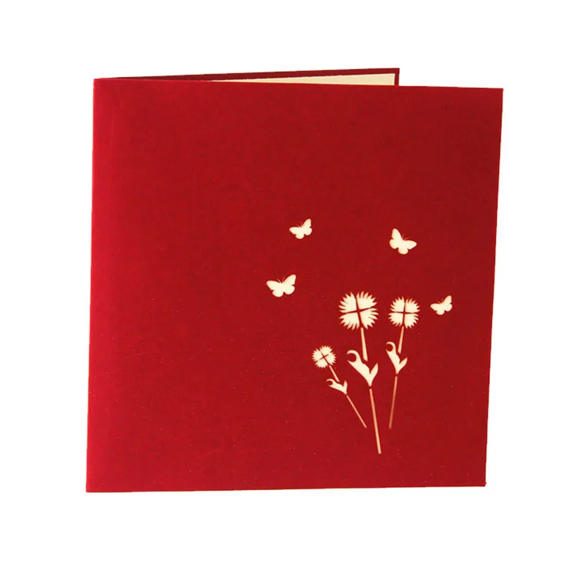 3D всплывающие поздравительные открытки Подсолнух день рождения матери День