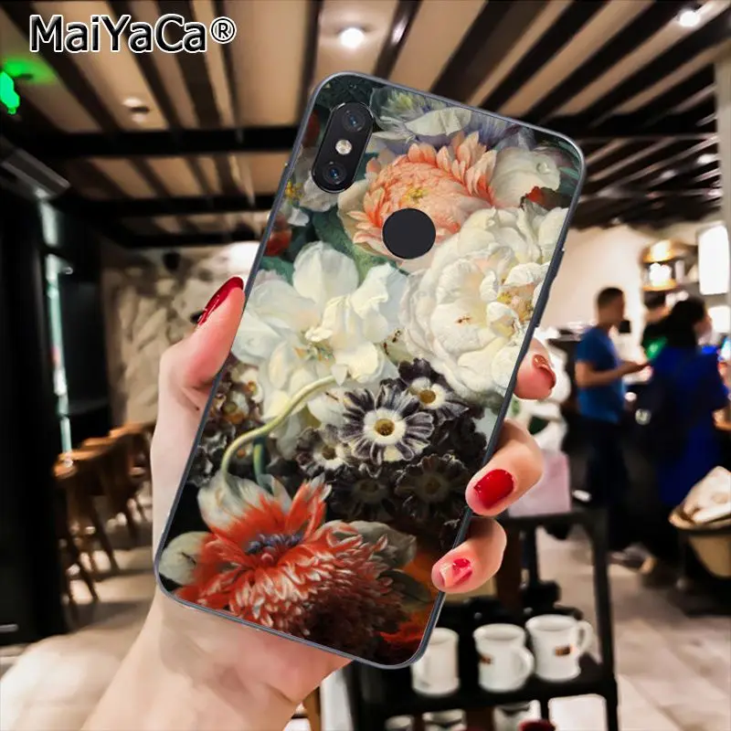 Классический чехол MaiYaCa для телефона с рисунком цветов бабочек в вазе Xiaomi Redmi8 4X 5S