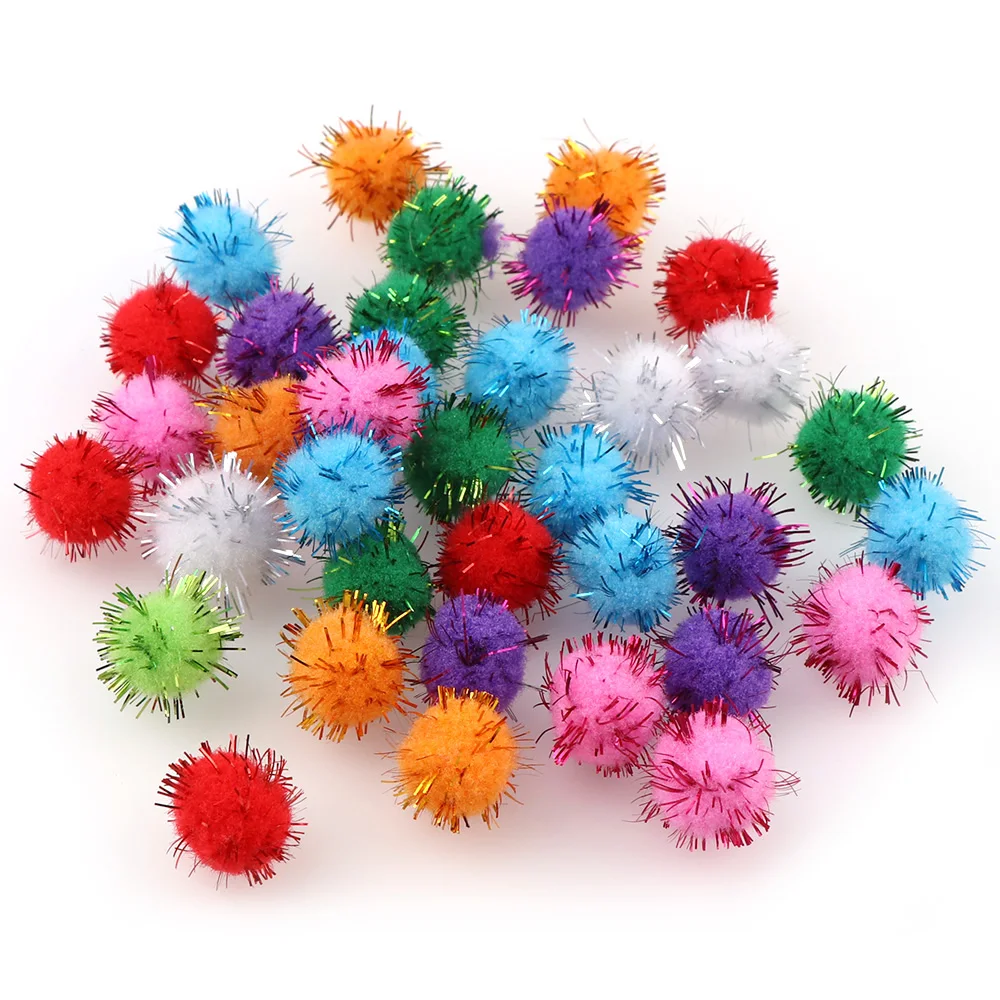 10/15/20/25/30 мм 50 шт. DIY микс Цвет мини вариант из пышного мягкого Pom Poms помпонами мяч набор «сделай сам» для свадебного декора аксессуары
